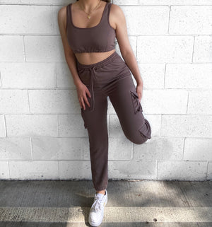 Daphne Jogger Set - Brown